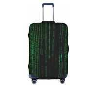 Rrhgipp Hacker Era - Copertura protettiva per valigia, lavabile, da viaggio, elastica, protezione per valigie, bianco, L
