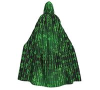 RRhgipp Hacker Era Mantello con cappuccio unisex lungo mantello con cappuccio mantello da vampiro strega costume regalo 150 cm