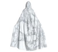 RRhgipp Mantello con cappuccio in marmo nero testurizzato lungo mantello triste mietitore vampiro strega carnevale Halloween mago costume 147,3 cm