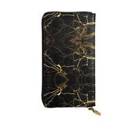 RRhgipp Nero e Oro Sfondo Delle Donne Portafogli RFID Blocco In Pelle Lunga Delle Donne Titolare Della Carta Del Telefono Signora Vi