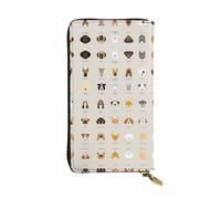 RRhgipp Portafogli da donna di razza di cane RFID blocco in pelle lunga porta carte telefono signora borsa da viaggio regali