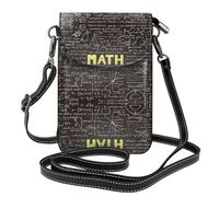 RRhgipp Scuola Matematica Crossbody Borsa Del Telefono Delle Donne Piccola Cuoio DELL'unità di elaborazione Borsa A Spalla Borsa