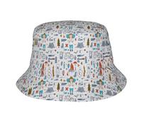 RRhgipp The Nature Wildlands Activities Pattern Bucket Hat Sun Hat Spring Beach Golf Fishing Fun Outdoor Vacation Men Women Sun Cap Escursionismo Nero