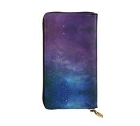 RRhgipp Universo con stelle galassia interstellare portafogli da donna blocco RFID in pelle lunga porta carte telefono signora borsa da viaggio regali