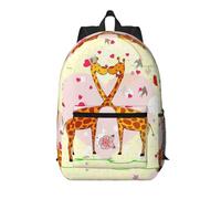 RRhgipp Zaino da viaggio per computer portatile con giraffa, cuore, fiore, farfalla, 17 pollici, grande, scuola, ragazzo, ragazze, donne, uomini d'affari, borsa per computer regalo