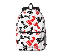 RRhgipp Zaino da viaggio per computer portatile con motivo a scacchi da 17 pollici grande scuola ragazzo ragazze donne uomini d'affari borsa per computer regalo