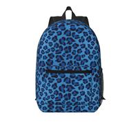 RRhgipp Zaino da viaggio per computer portatile con pelle di leopardo da 17 pollici grande scuola ragazzo ragazze donne uomini d'affari borsa per computer regalo