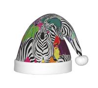 RRhgipp Zebra, cappello da Babbo Natale per bambini, accessorio regalo per Natale