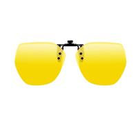 RRICHH Clip Occhiali Guida Notturna Polarizzati Occhiali da Sole Unisex Clip Flip up Senza Telaio Lenti Gialli Moda Lente Clip Polarizzata per Antiriflesso Che in Viaggio Sport Regali Festa Papà