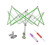 RRigof Yarn Ball Winder Holder Knitting Arcolaio Maglieria da Tavolo Ombrello Avvolgitore Filato + 1PCS Uncinetto ad Anello Regolabile per Maglieria + 1PCS Uncinetto + 1PCS Forbici