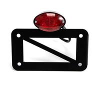 RRKBDQEL Fanale Posteriore Motocicletta per Bobber per Chopper per Custom | Per Touring Supporto Per Staffa Laterale Per Targa Universale Moto Luce Freno Posteriore A LED Indicatore Direzione