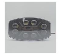 RRKBDQEL Faro Principale Fari Faro A LED Da 10" Per Auto Fuoristrada Ausiliario Quadrato 60 W Bianco Ambra Con Ciotola In Alluminio Fanale Anteriore