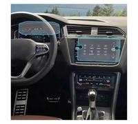RRKBDQEL Navigation Pellicola Protettiva 2021 2022 Per Per Tiguan Navigazione Auto Cruscotto Schermo LCD Vetro Temperato Pellicola Protettiva Accessori Interni Adesivo(1 set)