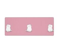 RRKDOY Dress up as a Cute Kitten Pattern Gaming Mouse pad XXL Grande Tappetino per mouse lungo esteso Tappetino per mouse Tappetino da scrivania Tappetino antiscivolo in gomma per mouse con bordi