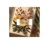 RRKDOY Un piacevole pomeriggio Stampe Tessili Copertura interruttore pannello decorativo da parete adatto per aree residenziali e commerciali 11,4 x 11,4 cm