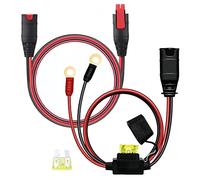 RRKJYXGC GC004 + GC002 X-Connect Fit for Noco Battery Charger Accessories, M6 (1/4") Occhiello terminale accessorio per caricabatterie Genius Smart cavo di prolunga