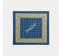 RRL Bandana in cotone indaco con logo TAGLIA UNICA Blue