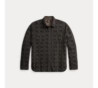 RRL Camicia in misto lana a maglia jacquard L Grey