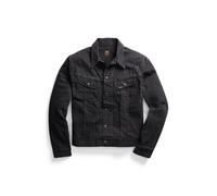 RRL Giacca trucker in denim nero vissuta S Trattamento nero vissuto