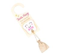 Rrlihjgu Appendiabiti per porta dei denti in legno, gancio per porta dei denti | Titolare dei denti persi con slot per soldi - Legno incoraggiare souvenir con borsa per la decorazione