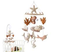 Rrlihjgu Baby Baby Letto Per Bambini,Baby Wood Mobile, Campane Per Bambini,carrellon Mobile Per Letti Per Bambini Con Feltro Stella A Mandato Mobile In Legno Per Bambini