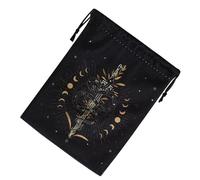 Rrlihjgu Borsa per tarocchi | Borsa portaoggetti per dadi con coulisse, organizer per gioielli stampato per dadi oggetti spirituali divinazione orologi rune altare, Fhr135, Refer to description
