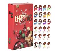 Rrlihjgu Calendario 'Avvento di Gesù 2024,Calendario 'Avvento di Natale di Gesù Cristo - Figure da collezione Calendari 'Avvento festivo | Calendario del conto alla rovescia per Natale