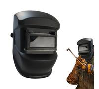 Rrlihjgu Casco da saldatore, traspirante, auto-oscurante, forniture di saldatura per protezione della testa degli occhi, smerigliatura industriale, costruzione di taglio respiratorio