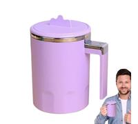 Rrlihjgu Ciotola di caffè miscelatore, tazza di agitazione automatica - Milk Coffee Drink Bircing Blender - Strumento di avanzamento di viaggio portatile, tazze di frullatore di bevande rotanti per