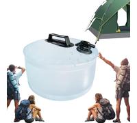 Rrlihjgu Contenitore d'acqua da campeggio, contenitore d'acqua pieghevole, per esterni, 10 l, 13 l, manici rinforzati, contenitore d'acqua antiscivolo, per campeggio, con