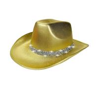 Rrlihjgu COSPLAY COWBOY Cappello, Cappello di senso, Costume da discoteca bling - Gioco classico di ruolo Cowboy Cowgirl Hat per Halloween, prestazioni, gioco di ruolo, palco