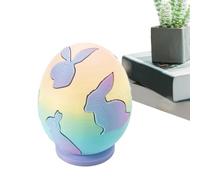 Rrlihjgu di Pasqua stampato 3D, stampato 3D Pasqua,Giocattoli sensoriali per bambini - Divertenti odori di costruzione di puzzle di coniglio, ornamento decorativo artigianale per