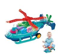 Rrlihjgu Elicottero Elettrico Giocattolo Elicottero Illuminato - Giocattolo elettrico con Ruota mobile Che elicottero Giocattolo | Colorato Aerei Giocattolo Gear Musical Go