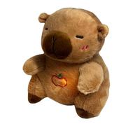 Rrlihjgu Giocattolo per dormire che animale di peluche che lenisce il sonno carpincho giocattolo musicale a azione ritmica, giocattolo calmante per dormire con musica, luce e movimento di zione