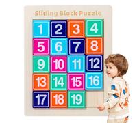 Rrlihjgu Gioco da tavolo scorrevole di puzzle,Gioco di puzzle scorrevole numerico,Puzzle a scorrevoli per bambini | Gioco di puzzle di figure storiche cinesi per