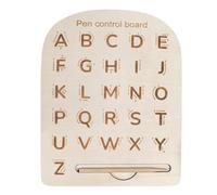 Rrlihjgu Lettere e Numeri di tracciamento in Legno, Tabella di tracciamento 'Alfabeto - Tabella di tracciamento dei Numeri, Tampone sensoriale per tracciare Lettere in Legno - attività educative
