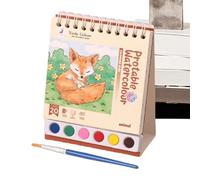 Rrlihjgu Libro Acquerello,Taccuino Disegno Include Pennello - Quaderno Da Disegno E Schizzi, Attività Portatili Per Bambini Piccoli In Aerei