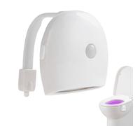 Rrlihjgu Luci per WC con sensore di movimento, luce notturna con sensore di movimento e cambiamento di colore, apparecchi domestici impermeabili per oscurità, campeggio ospedale seminterrato corridoio