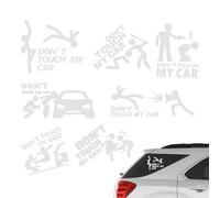 Rrlihjgu Non toccare il mio adesivo per auto,Non toccare il mio adesivo per auto - Non toccare la auto Adesivi per auto di testo divertente,Adesivo per paraurti di testo