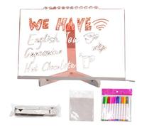 Rrlihjgu Pannello cancellabile in acrilico con luce | Scheda illuminata per bambini | Superficie per disegno e scrittura creativa | Uso domestico ufficio scuola compleanno
