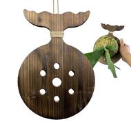 Rrlihjgu Pannello di montaggio a parete corno di alce - Tavola verticale in legno per staghorn | Risparmio di spazio per orchidee su balcone camera da letto soggiorno sala da pranzo camera