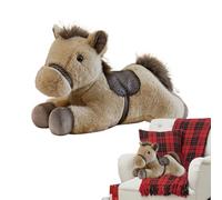 Rrlihjgu Peluche a forma di cavallo, cuscino e bambola decorativa dall'aspetto realistico, con altezza di 30 cm, per bambini e adulti, decorazione per soggiorno, camera da , ufficio e tavolo