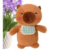 Rrlihjgu Peluche Capibara, Peluche Morbido Con Suono Applausi Lunghezza 20 Cm, Giocattolo Con Battimani per Abbracci in Camera e Soggiorno, Peluche Sonoro da Collezione