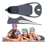 Rrlihjgu Pinne per allenamento di nuoto - Pinne di dimensioni da viaggio - Attrezzature per apnea, set da snorkeling e sportivi per adulti e bambini in spiaggia, piscina o vacanze