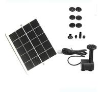 Rrlihjgu Pompa a fontana solare | Pompa ad acqua con pannello solare da 15 Watt per abbeveratoi di uccelli senza batterie - Caricatore resistente alle intemperie per la decorazione del giardino sul