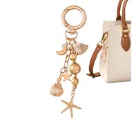 Rrlihjgu Portachiavi con ciondolo in metallo con luna e stella per portachiavi | Dettaglio romantico da viaggio Charm portatile per donne adulte e ragazze zaino, a, Consulte la descripción
