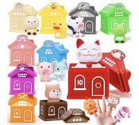 Rrlihjgu Puppette per dita per 3-5 anni,Puppette per le dita - Puppette per animali divertenti che coinvolgono il gioco di dita di animali,Puzzle Marionette con dita per l'educazione precoce di