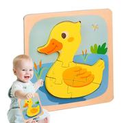 Rrlihjgu Puzzle Animale in Legno, Puzzle Animale per | puzzle,Puzzle in Legno colorato per, cervo, rana, scimmia, pesce, leone, giocattoli di apprendimento