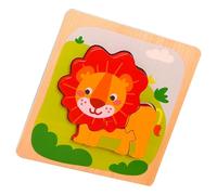 Rrlihjgu Puzzle di animali, puzzle in legno, puzzle educativi, puzzle per bambini, giocattoli per ragazzi e ragazze, cervi, rana, scimmia, pesce, leone, animali