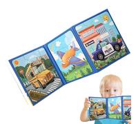 Rrlihjgu Puzzle magnetico per, libro di puzzle magnetico,Puzzle divertente - Giocattoli di puzzle di apprendimento educativo per gli over 3 anni, libro di puzzle magnetico, giocattolo di puzzle